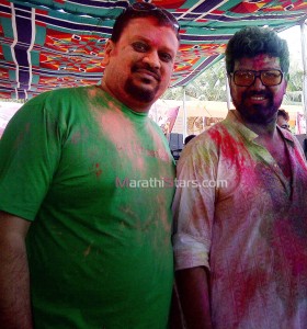 Avadhoot Gupte While Playing Holi